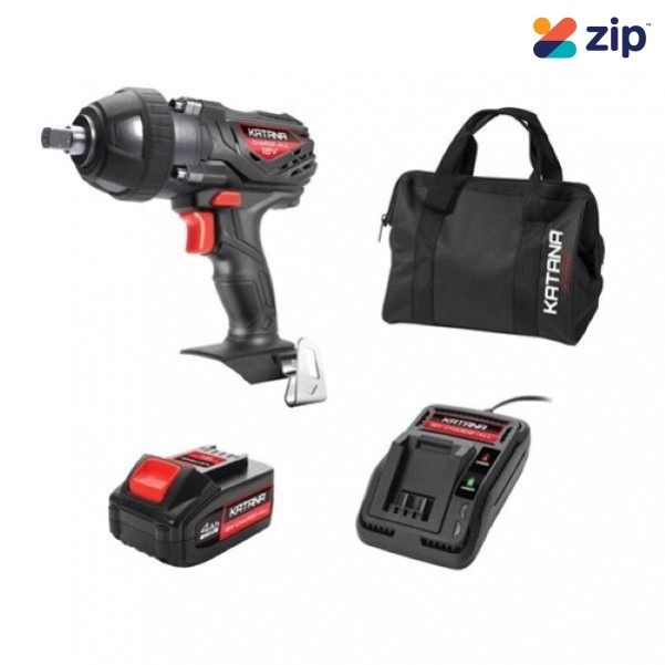 Katana 220510 - 18V 4.0Ah 1/2” Cordless Katana Charge-All Impact Wrench Kit Hammer Drills